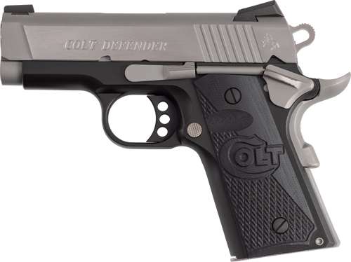 Colt Defender 45 ACP 3 Inch 7 Round Stainless Pistol