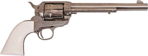 Cimarron Frontier 357 Magnum 7.5 Inch Nickel Revolver