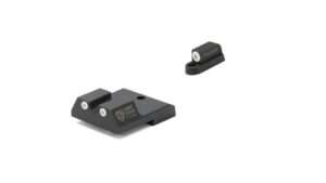 Night Fision Perfect Dot Night Sight Set White Front and Rear for CZ-USA P-10 C Pistol