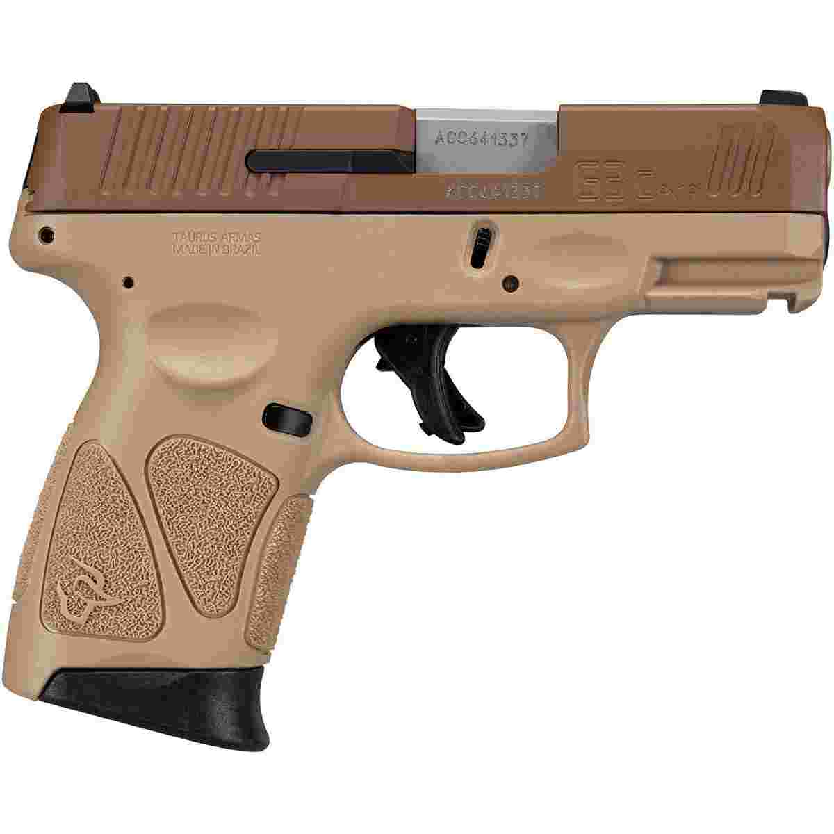 Taurus G3c Handgun 9mm Luger 3/10rd Magazine 3.2? Barrel Tan MA Compliant 1 Taurus G3c Handgun 9mm Luger 3/10rd Magazine 3.2? Barrel Tan MA Compliant