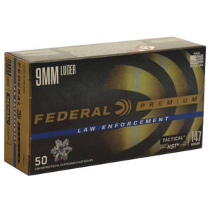 Federal Premium 9mm 147 Grain HST Jacketed Hollow Point 50 Round Box Ammunition