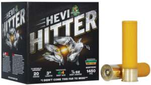 Hevishot Hevi-Hitter 20 Gauge 3 Inch 7/8oz Number 4 Tungsten Steel 25 Round Shotgun Ammunition