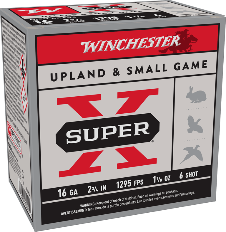 Winchester Super X Upland 16 Gauge 2-3/4 Inch Number 6 Lead Shotgun Ammunition