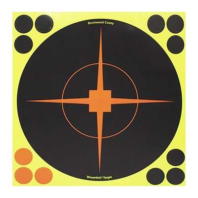Birchwood Casey Shoot-N-C 12 Inch Bullseye Target Self-Adhesive Papers 12 Pack