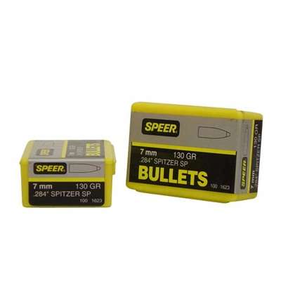 SPEER BULLET 7MM .284 130GR SPTZ 1 SPEER BULLET 7MM .284 130GR SPTZ