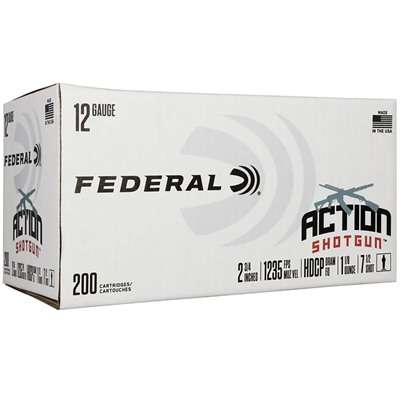 ACTION SHOTGUN 12 GAUGE 2.75'' 1-1/8OZ #7.5 1235 FPS 200/BOX 1 ACTION SHOTGUN 12 GAUGE 2.75'' 1-1/8OZ #7.5 1235 FPS 200/BOX