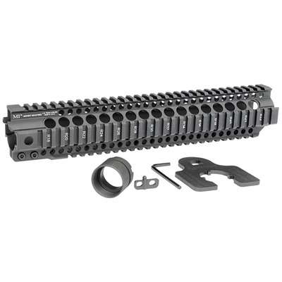Midwest Industries AR-15 Combat T-Series 12.625 Inch Free Float Black Handguard