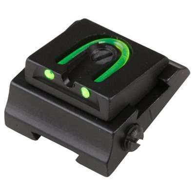 Williams Gun Sight Rifle Adjustable Fiber Optic Rear Sight Green