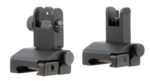 TacFire IS002 Pop Up Iron Sights/Spring Loaded Black Anodized Flip Up for AR-Platform