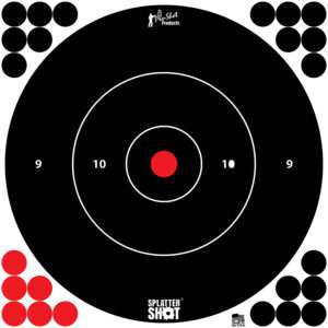 Pro-Shot SplatterShot 12 Inch Bullseye Hanging Tagboard Target 12 Pack
