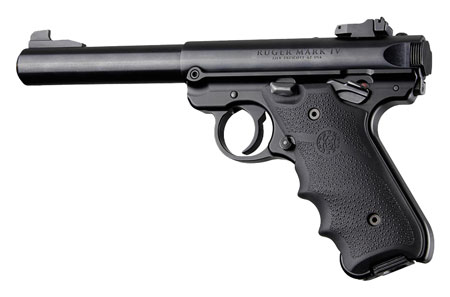 Hogue Rubber Grip Black with Finger Grooves for Ruger Mark IV Accessory
