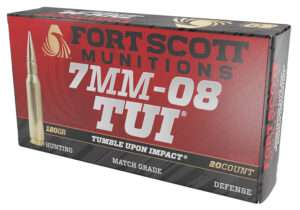 Fort Scott Munitions 7mm-08 Remington 120 Grain Solid Copper Spun Rifle Ammunition