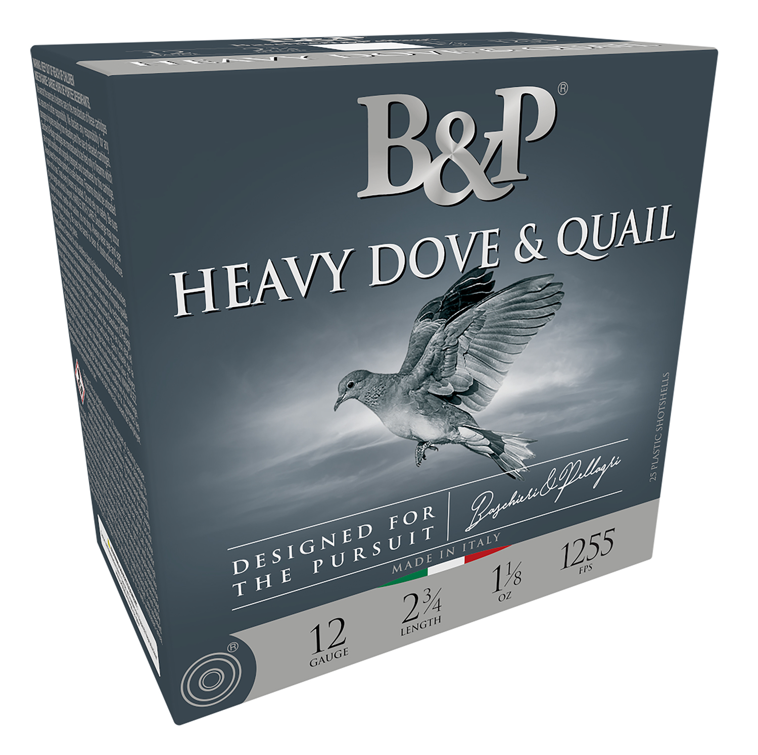 B&P Heavy Dove and Quail 12 Gauge 2-3/4 Inch 7.5 Shot Ammunition 1 B&P Ammunition Heavy Dove and Quail 12 Gauge 2-3/4 Inch 7.5 Shot 25 Round Shotgun Ammunition