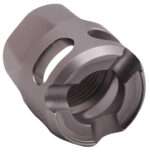 True Precision Inc TPYMICROSS Micro Compensator Y-Type Satin Stainless 416R Stainless Steel 1/2"x28 Threads 9mm/380 ACP