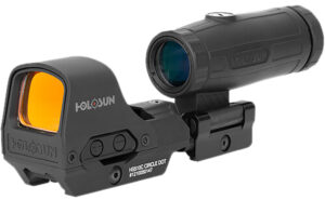 Holosun HE510C Green Holographic Sight with HM3X Magnifier Combo