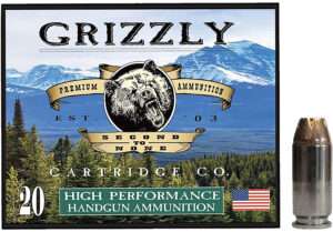 Grizzly Ammo 40 S&W 180 Grain Jacketed Hollow Point Ammunition
