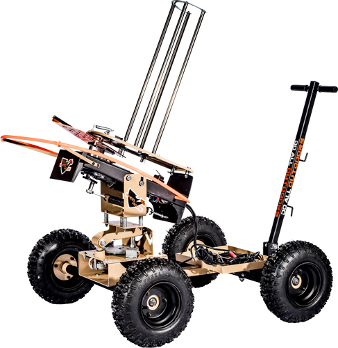 Do All Outdoors Auto Trap Wheelhouse 50 Target Thrower with Remote Wobbler and Cart