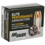 SIG SAUER V-CROWN 380ACP 90GR JHP 20RD BX 200RD CASE