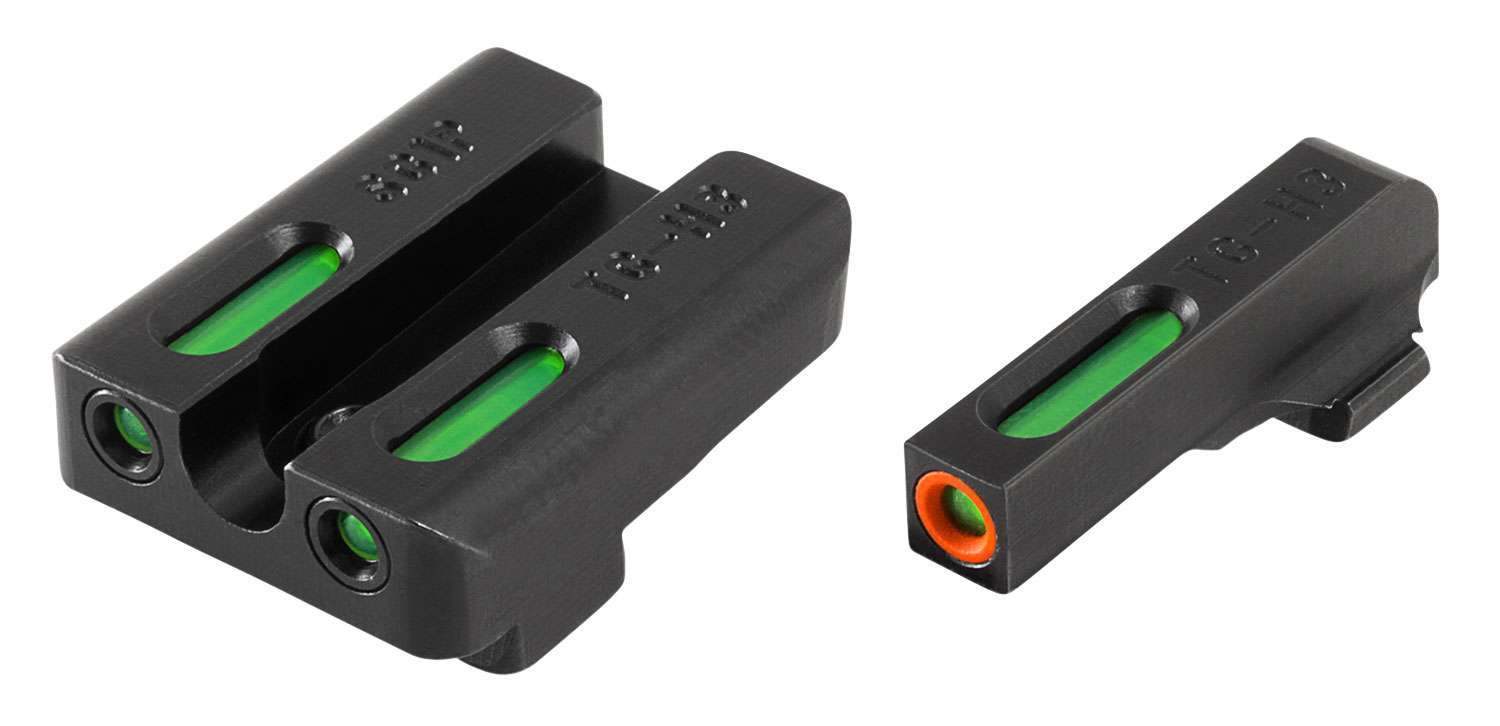 Truglo TFX Pro Black Green Tritium Fiber Optic Pistol Sight Set 1 Truglo TFX Pro Black Green Tritium Fiber Optic Pistol Sight Set