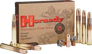 Hornady Dangerous Game 500 Nitro Express 570 Grain DGX Bonded Ammunition