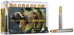 Federal Premium Safari Cape-Shok 375 H&H Magnum 300 Grain Trophy Bonded Sledgehammer Solid Ammunition