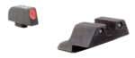 Trijicon 600538 HD Night Sights  Green/Tritium Orange Outline Front Sight-Green Tritium Black Outline Rear Sight Glock 17/17L/19 Standard Frame