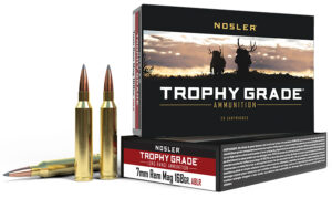 Nosler Trophy Grade 7mm Remington Magnum 168 Grain Rifle Ammunition