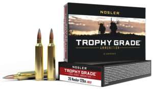 Nosler Trophy Grade 26 Nosler 129 Grain Spitzer AccuBond Long Range Rifle Ammunition