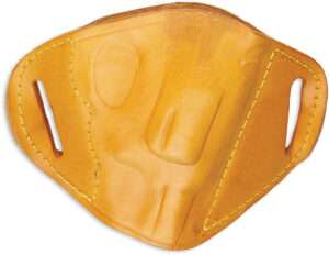 Bulldog MLTM Molded OWB Tan Leather Belt Slide Holster