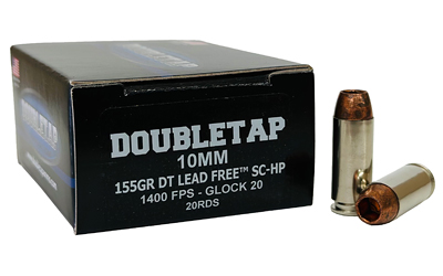Double Tap Ammunition 10mm 155 Grain Lead Free Copper Pistol Ammunition