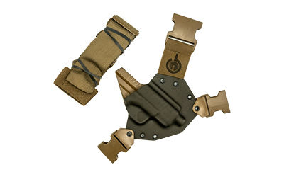 Gunfighters Inc Kenai Right Hand Hellcat Gray Coyote Chest Holster