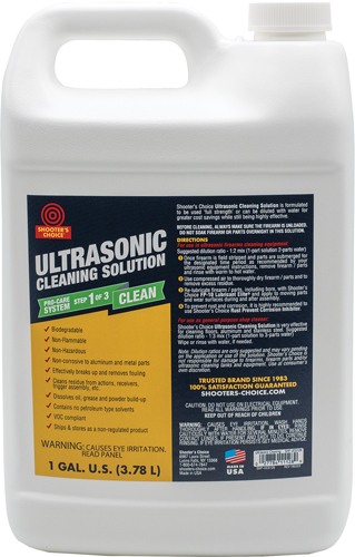 SHOOTERS CHOICE ULTRASONIC - CLEANING SOLUTION 1-GALLON 1 SHOOTERS CHOICE ULTRASONIC - CLEANING SOLUTION 1-GALLON