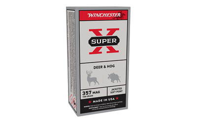 Winchester Super-X 357 Magnum 158 Grain Jacketed Soft Point Ammunition