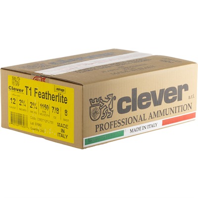 Clever Mirage ST Featherlite 12 Gauge 2-3/4 Inch Number 8 Shot Ammunition