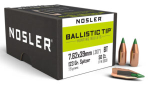 Nosler Ballistic Tip 7.62x39mm 123 Grain Spitzer Boat Tail Ammunition