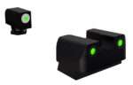 Rival Arms RA2B231G Night Sights for G42/G43/G48 Green Tritium White Outline Front Sight-Green Tritium Black Outline Rear Sight