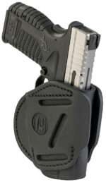 1791 Gunleather 3WH4SBLA 3-Way  IWB/OWB Size 04 Stealth Black Leather Belt Loop Fits Walther PPS Fits Taurus G2C Fits Springfield XD/XDS Ambidextrous Hand