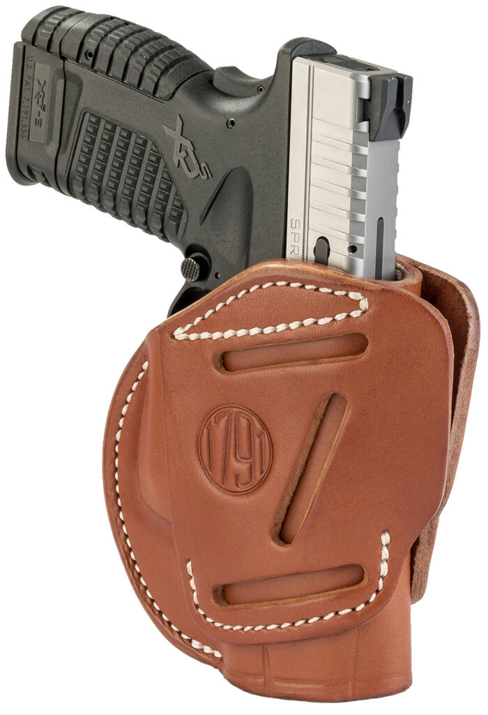1791 Gunleather 3-Way Classic Brown Leather Outside-The-Waistband Holster