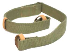 Davey Crickett Green Canvas Sling with Leather Trim