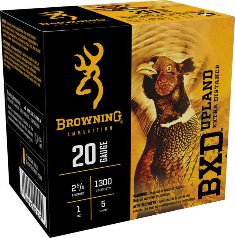 Browning BXD Upland 20 Gauge 2-3/4 Inch Nickel-Plated Lead Number 5 Shot Ammunition