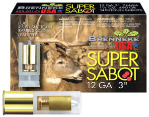 Brenneke SuperSabot 12 Gauge 3 Inch Sabot Slug Shotgun Ammunition