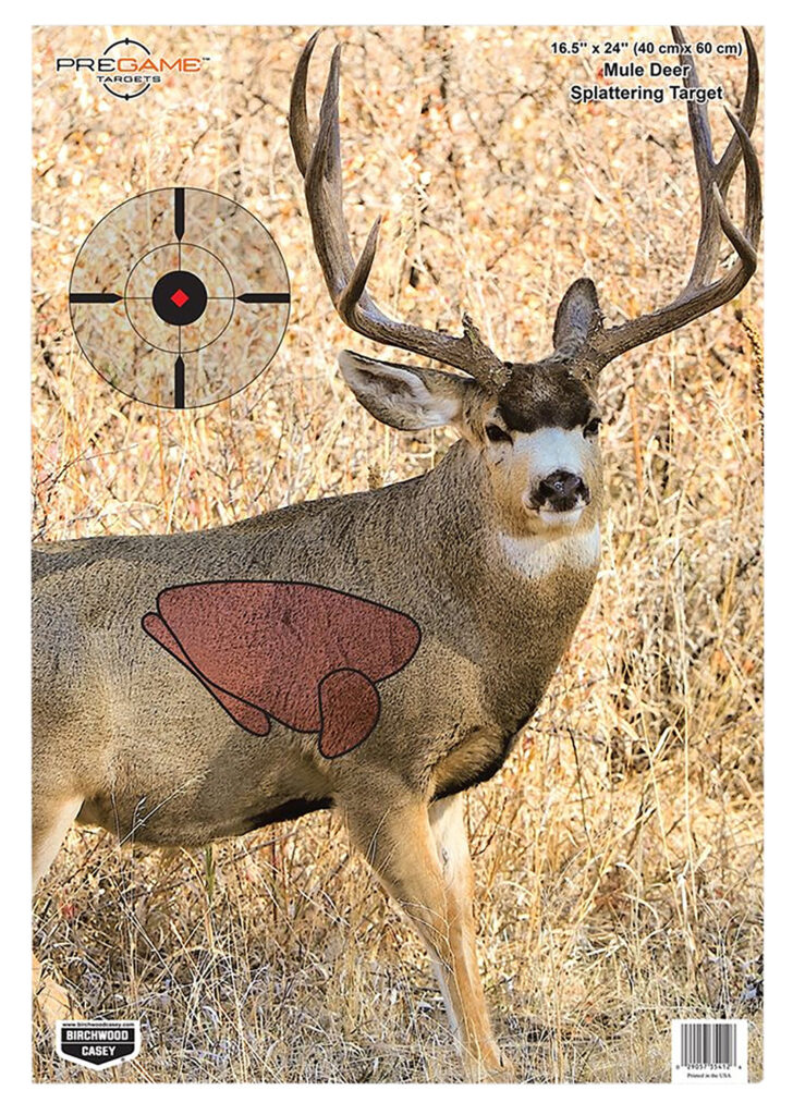 Birchwood Casey Pregame Mule Deer Paper Target 16.50 x 24 Inch 3 Pack