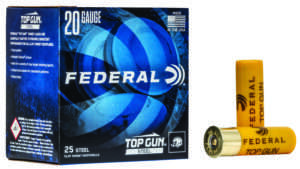Federal Top Gun Steel 20 Gauge 2.75 Inch 7 Shot 25 Round Shotgun Ammunition