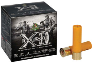 Hevishot Hevi-XII 20 Gauge Tungsten Shot 4 Shot 25 Round Shotgun Ammunition