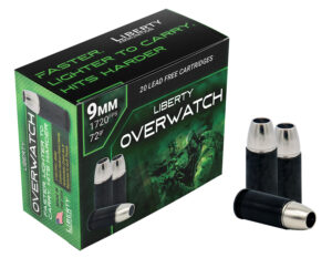 Liberty OverWatch 9mm 72 Grain Open Cavity Ammunition