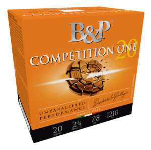 B&P Competition One 20 Gauge 2-3/4 Inch 7.5 Shot 25 Round Shotgun Ammunition