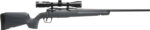 Savage Arms 32233 Axis 2 XP Combo Compact 308 Win 4+1 20" Matte Black Heavy Sporter Barrel & Drilled & Tapped Carbon Steel Receiver, Fixed Matte Gray Synthetic Stock, Right Hand, Boresighted 3-9x40mm