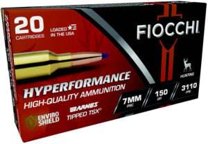 Fiocchi 7mm PRC 150 Grain Barnes Tipped TSX Ammunition