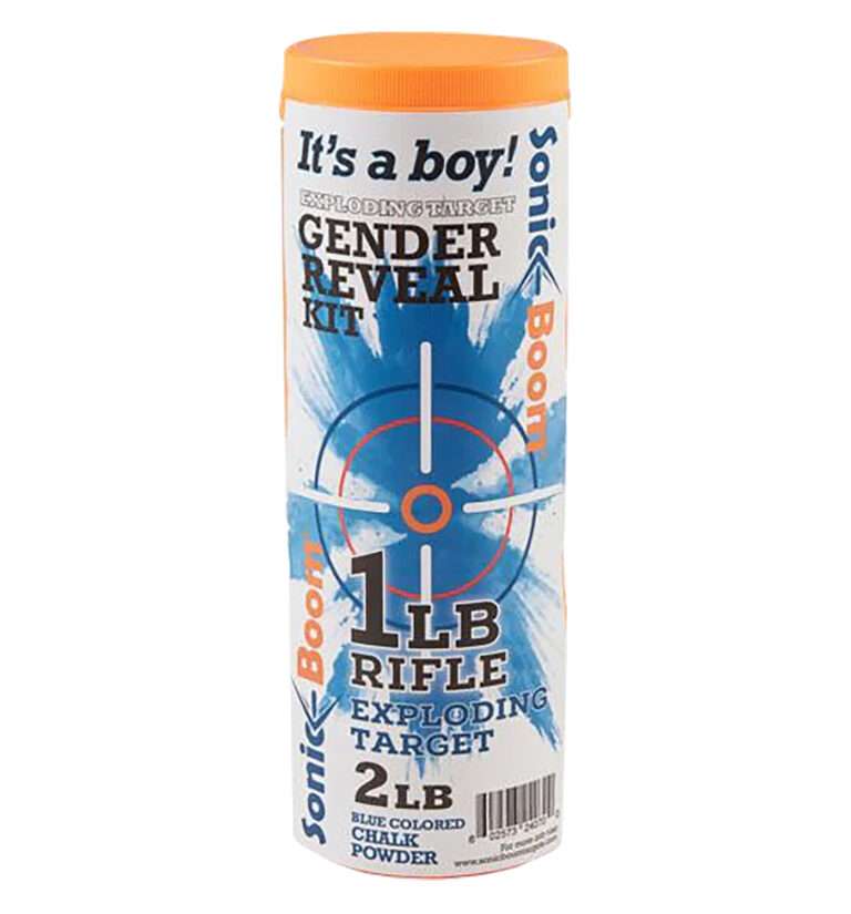 Sonic Boom Gender Reveal Boy Exploding Canister
