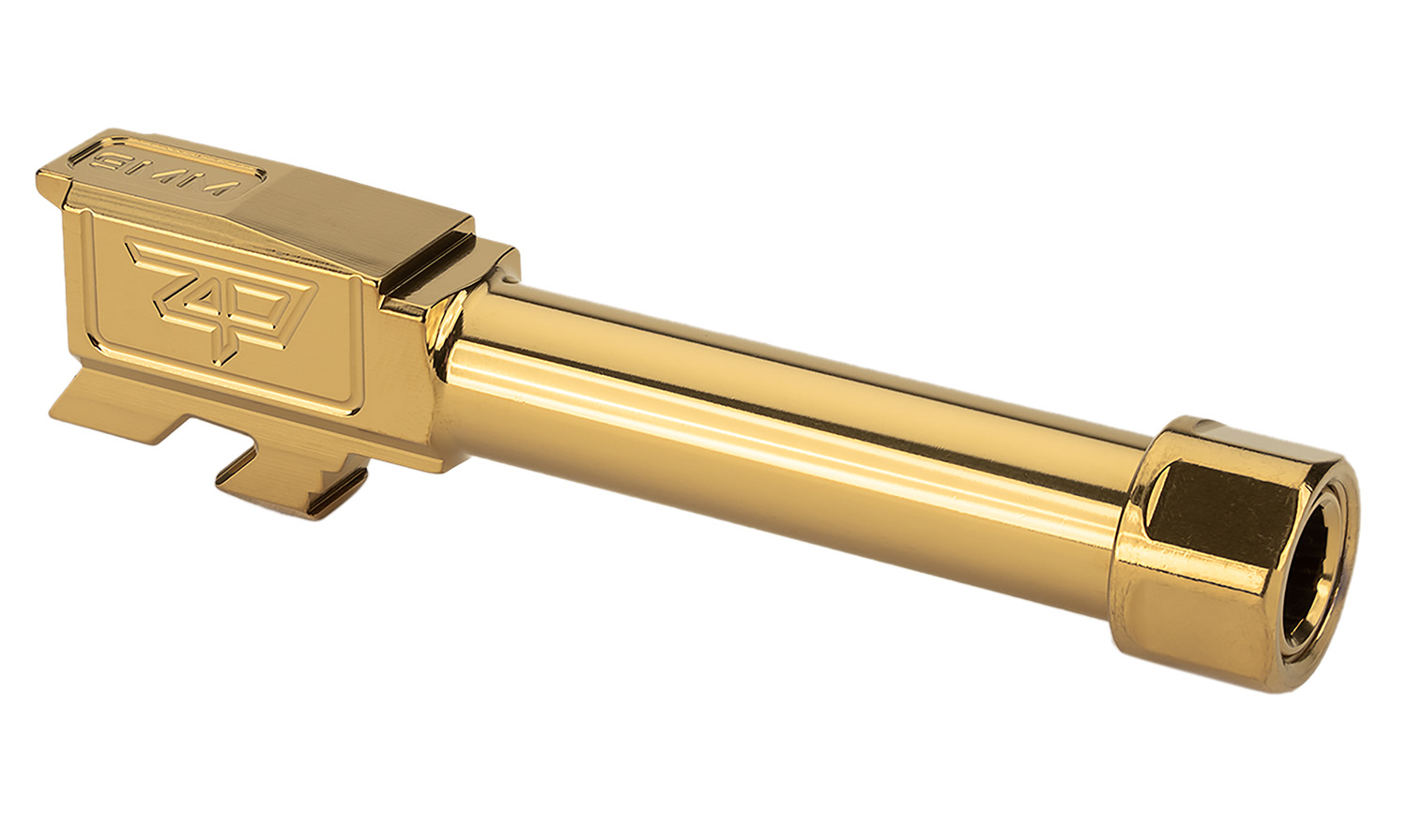 Zaffiri Precision ZP.43BTG 9mm Fits G43/43X 3.92" Gold 416R Stainless Steel 1 Zaffiri Precision ZP.43BTG 9mm Fits G43/43X 3.92" Gold 416R Stainless Steel